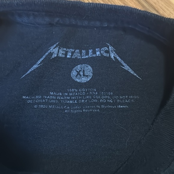 METALLICA Retro Metal Up Your A Band Shirt Reissue Tee 80s 90s GLOWS!! - Picture 5 of 8